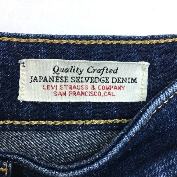 Levi's 721 Women's High Rise Skinny Jeans Selvedge Denim Dark Wash size 25 - Picture 7 of 12